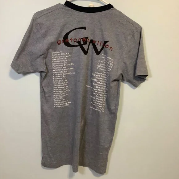 Vtg 2005 Gretchen Wilson Tour T-Shirt Medium Made in USA Standard American Y2K - Picture 9 of 10